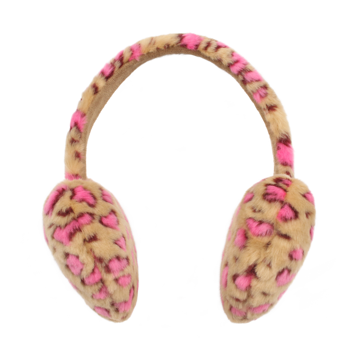 Heart Fur Leopard Earmuffs