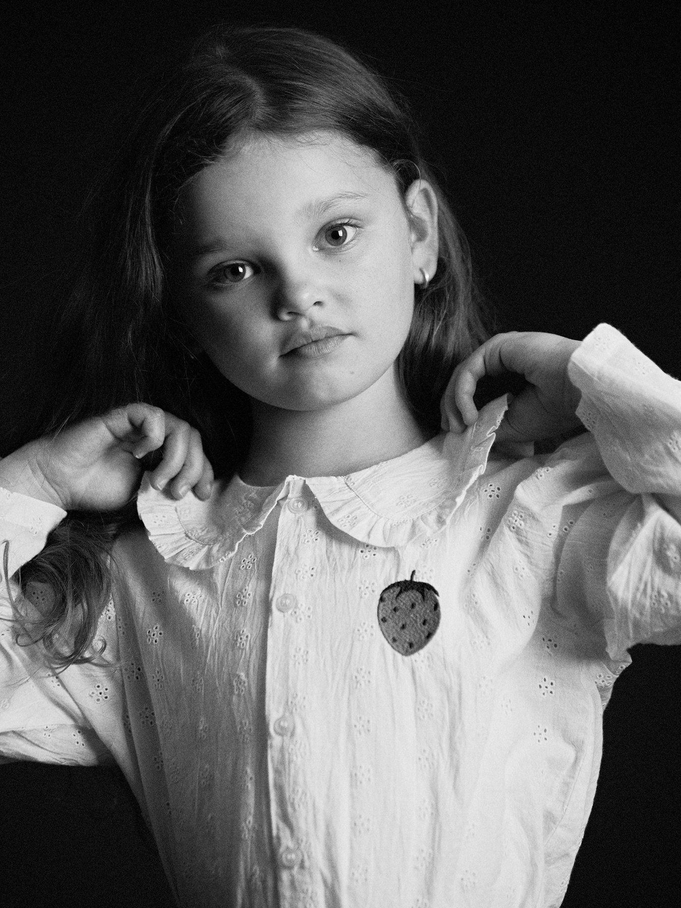 Strawberry Embroidered Blouse