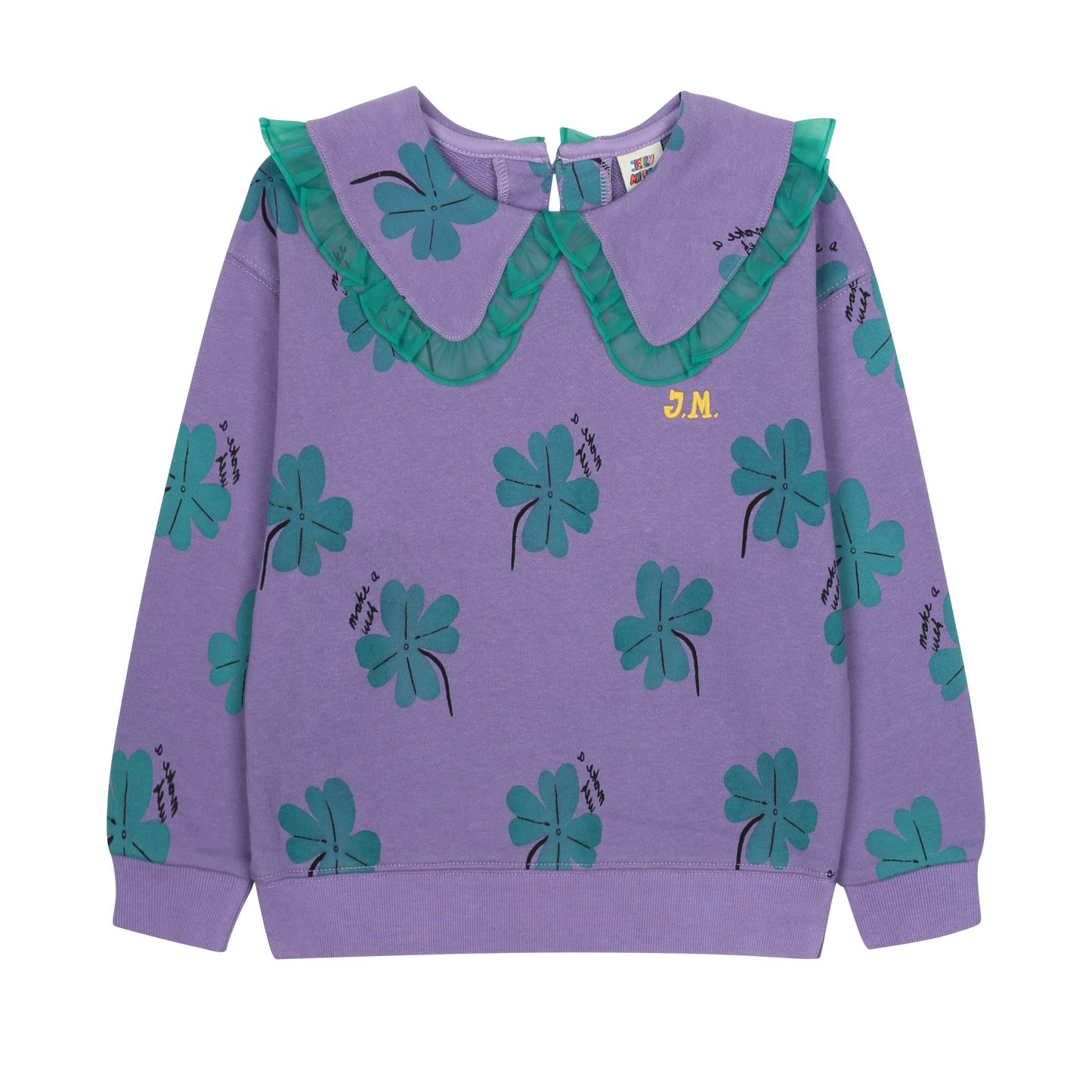 Lucky Clover Collared Sweater