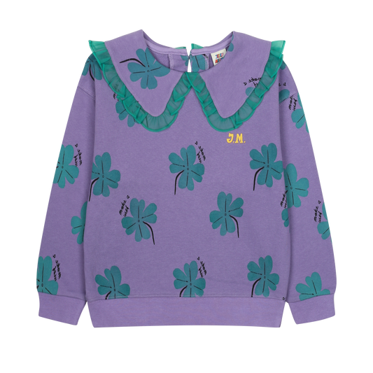 Lucky Clover Collared Sweater
