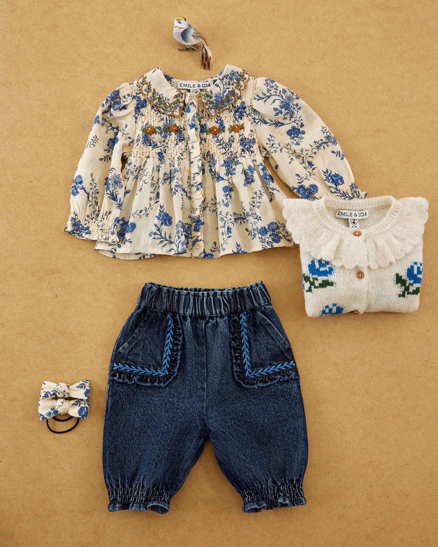 Blue Orchid Baby Blouse