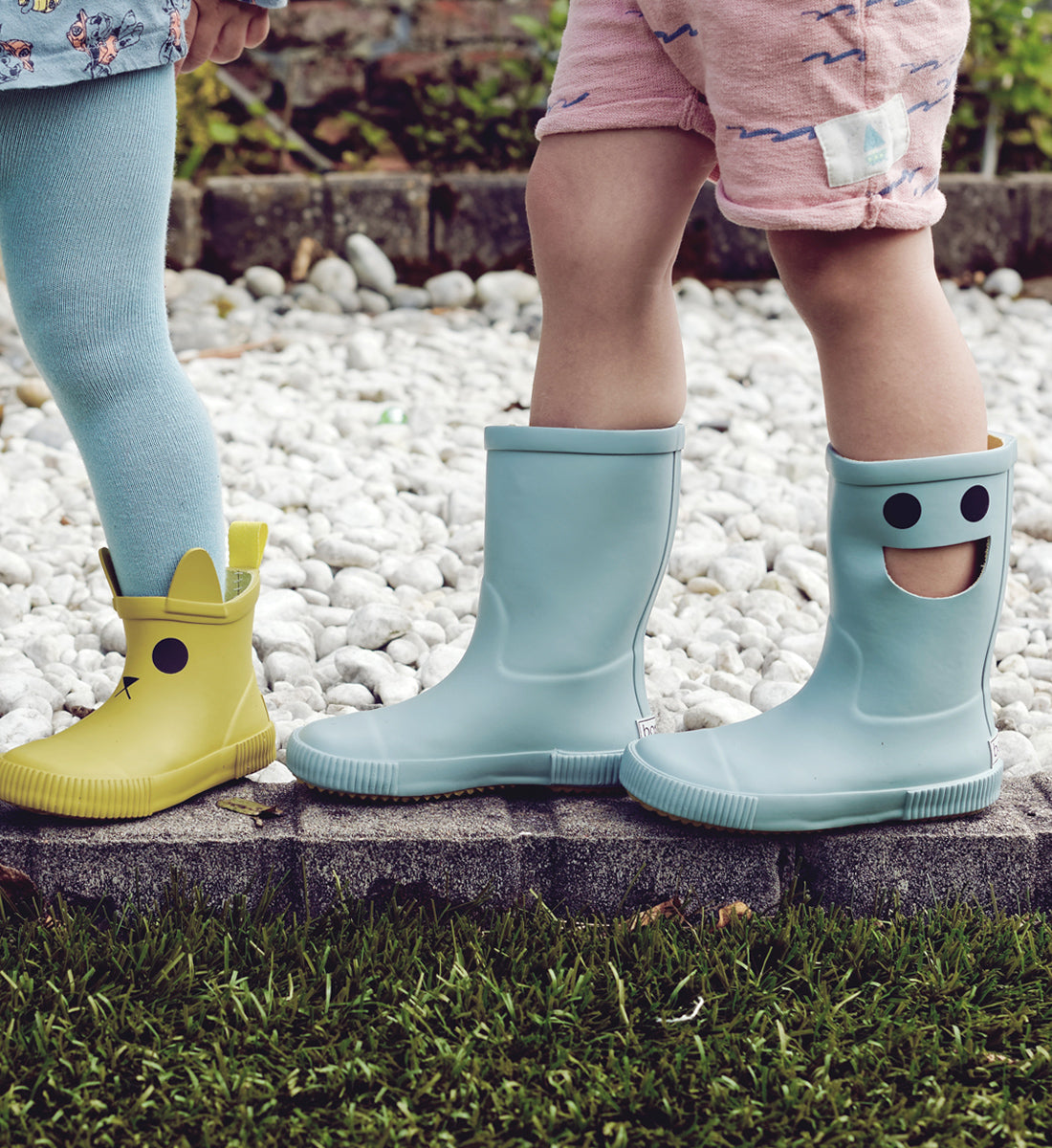 Wistiti Fleece Lined Rainboots - Platine