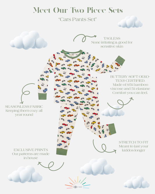 Cars Pants PJ Set