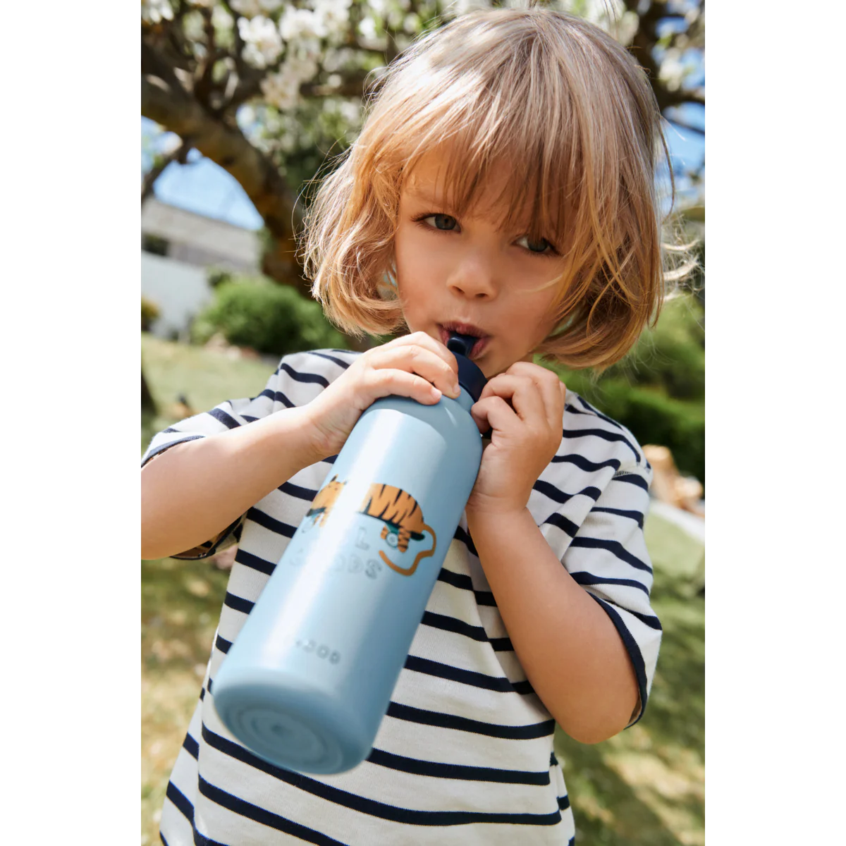 Falk Water Bottle 500ml - Tiger / Beach Blue