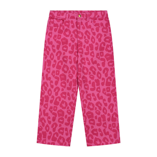 Snazzy Leopard Pants - Pink