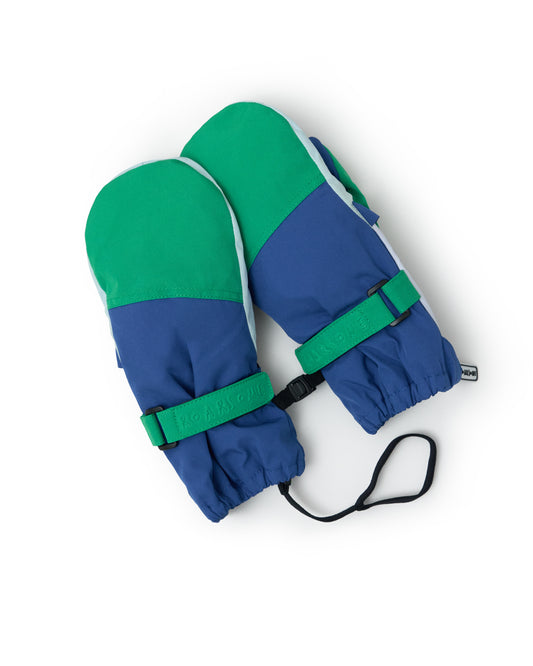 Ski Gloves - Green/Blue