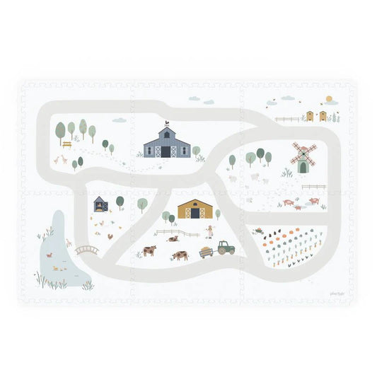 tiloo: Foam Puzzle Playmat & Storage Box - Farm