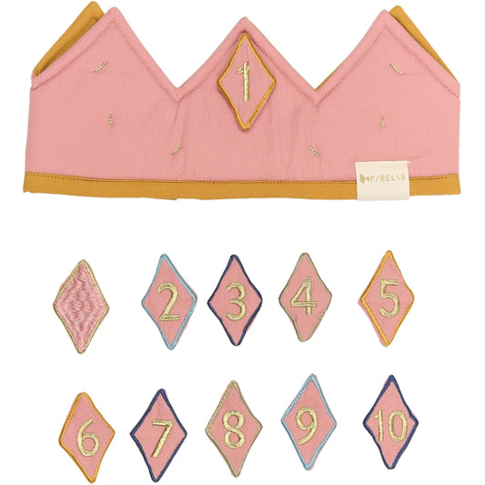 Birthday Crown with Numbers - Rose