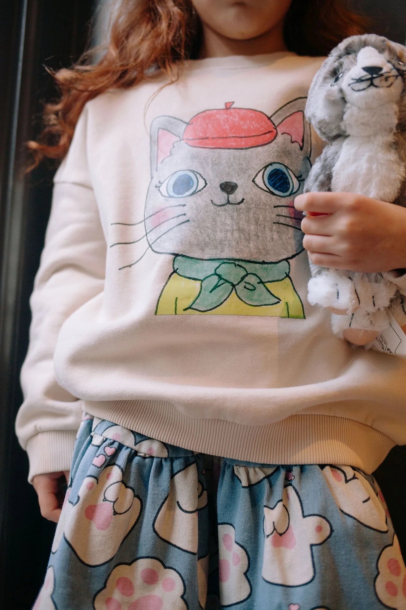 Dolly Purrton Sweater - Ivory