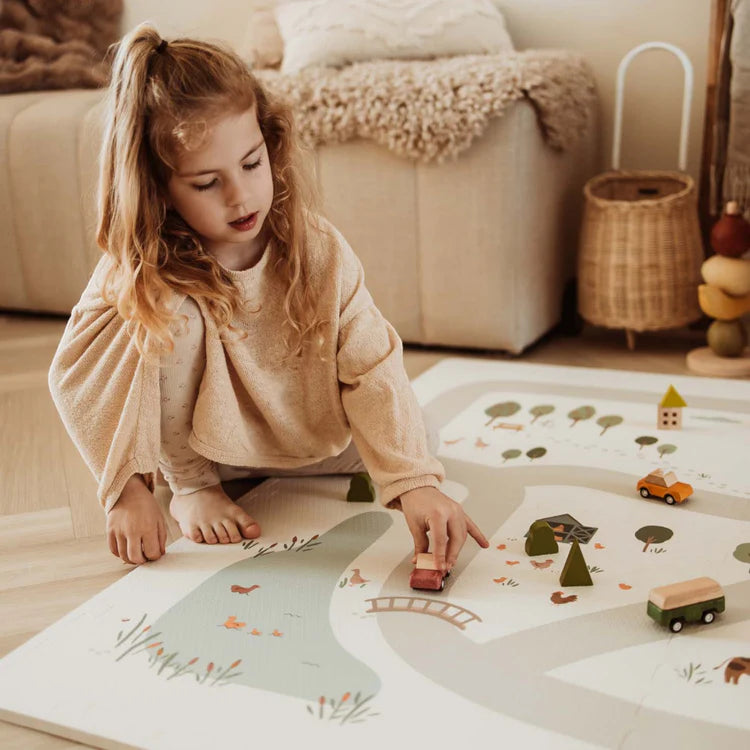 tiloo: Foam Puzzle Playmat & Storage Box - Farm