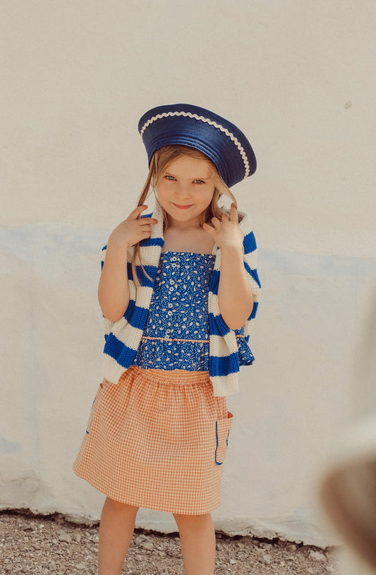 Rosalia Top - Blue Cocoa