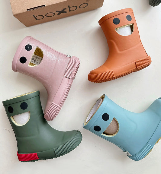 Wistiti Fleece Lined Rainboots - Platine