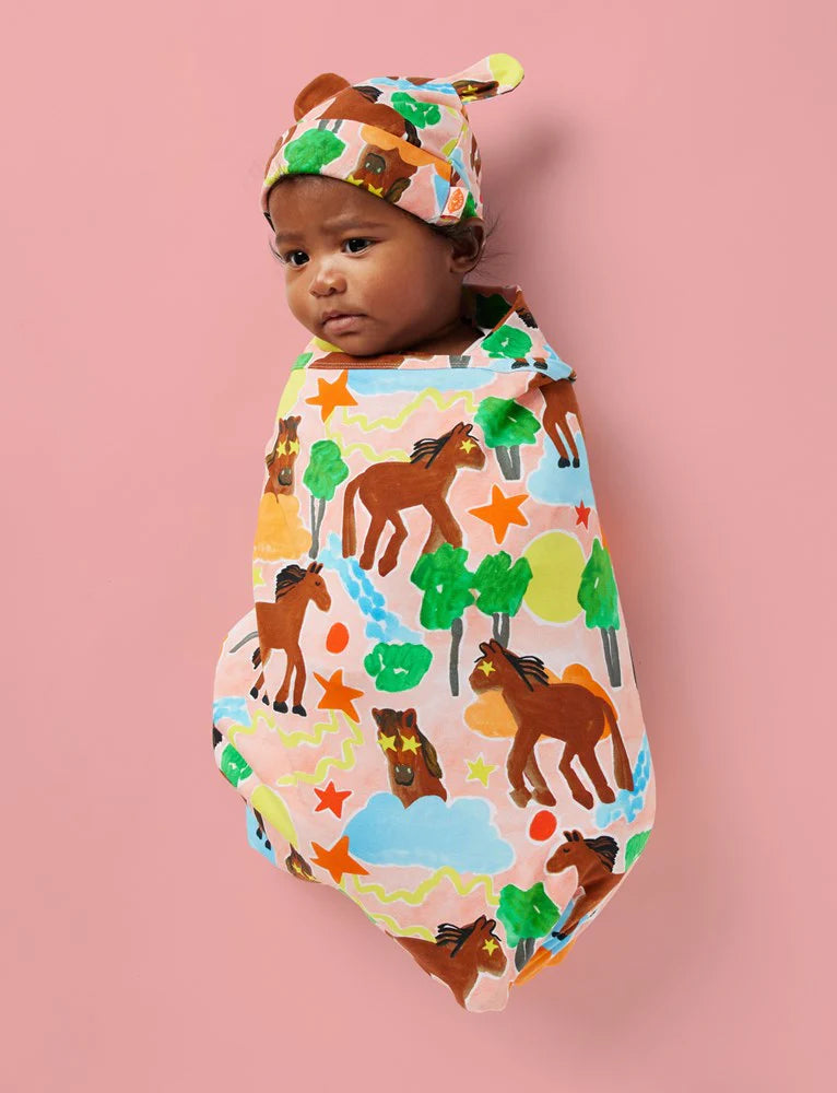 Giddy Up Blanket, Hat & Bib Set