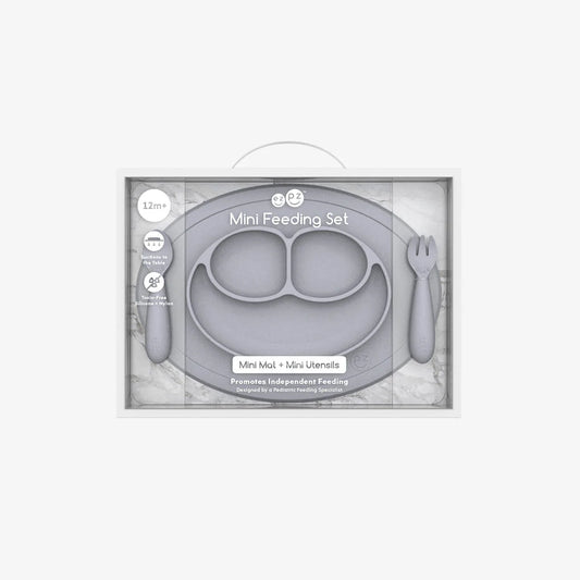 Mini Feeding Set (12m+) - Pewter