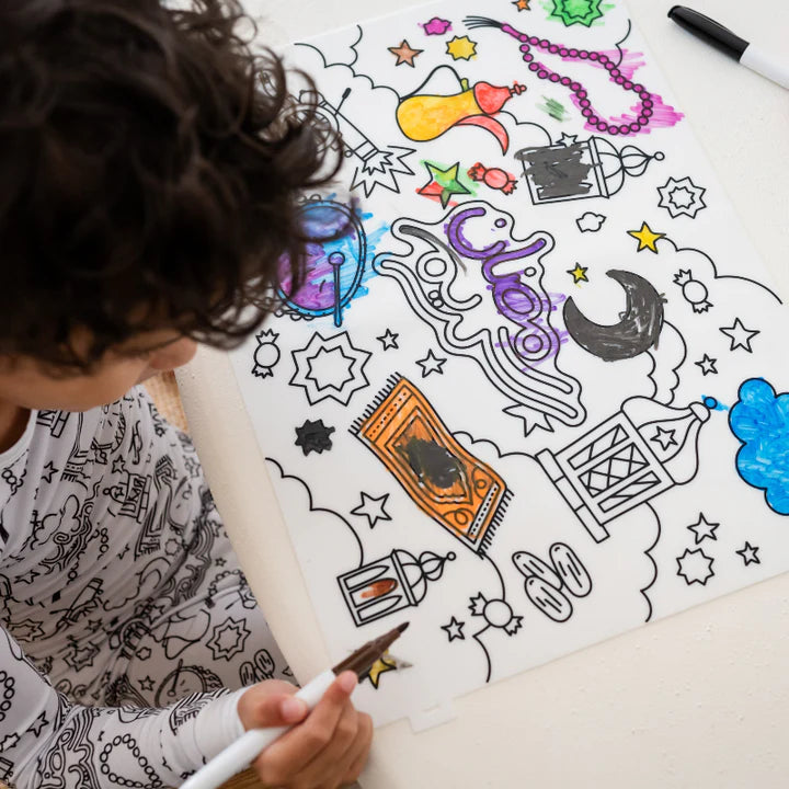 Ramadan Kids Coloring Placemat