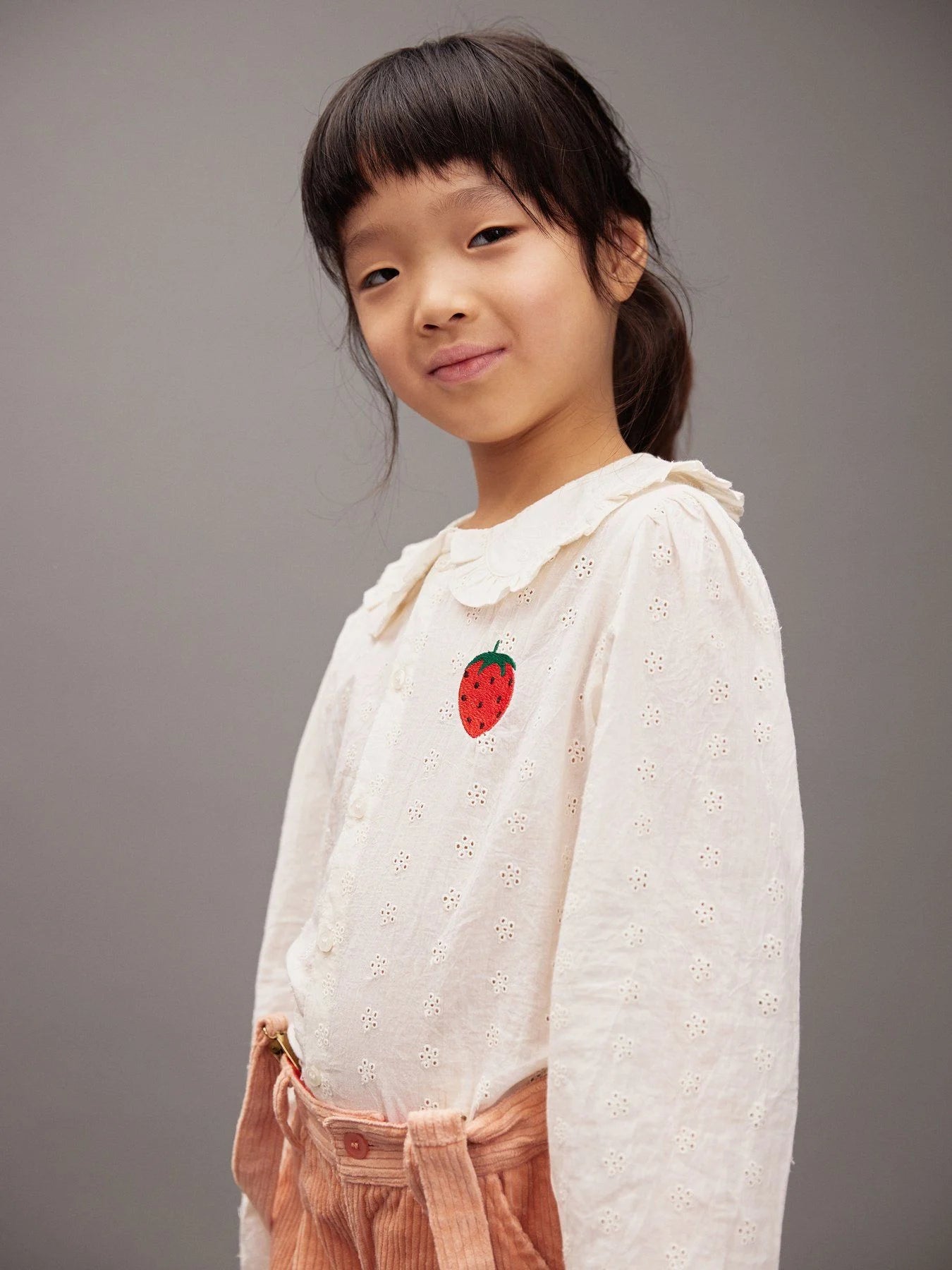 Strawberry Embroidered Blouse