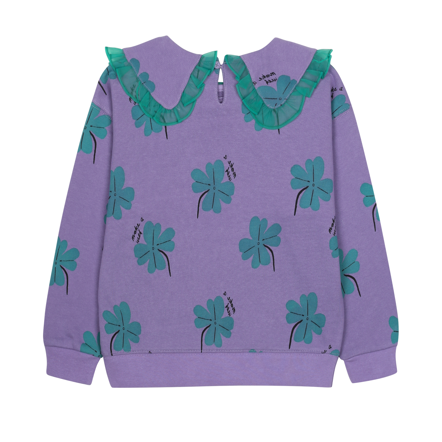 Lucky Clover Collared Sweater