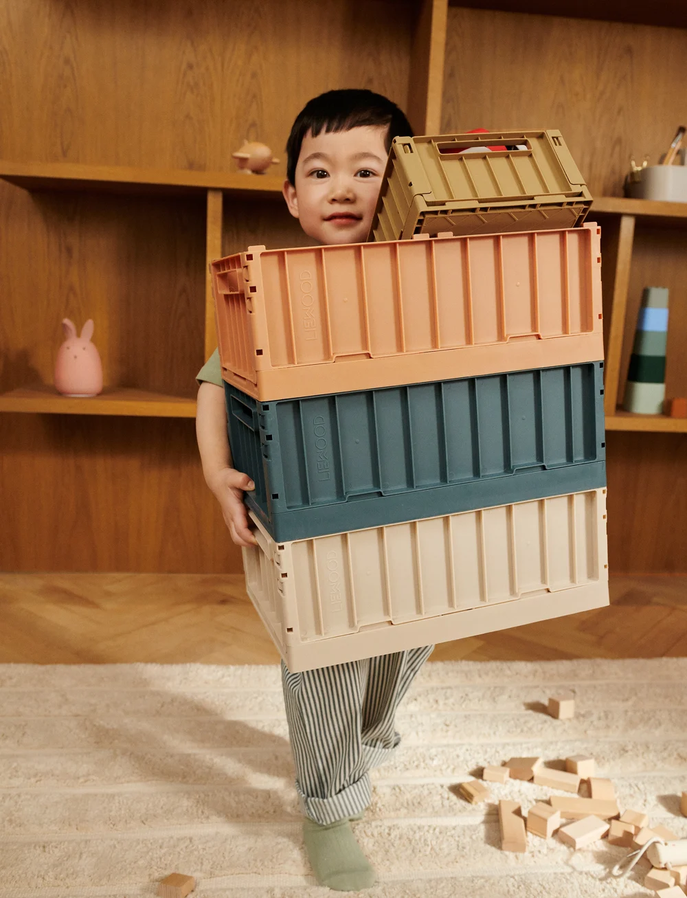 Weston Medium Storage Box 1-pack - Light Apricot