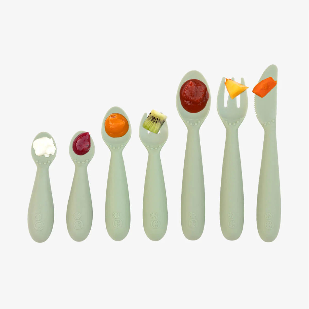 Developmental Utensil Set - Sage