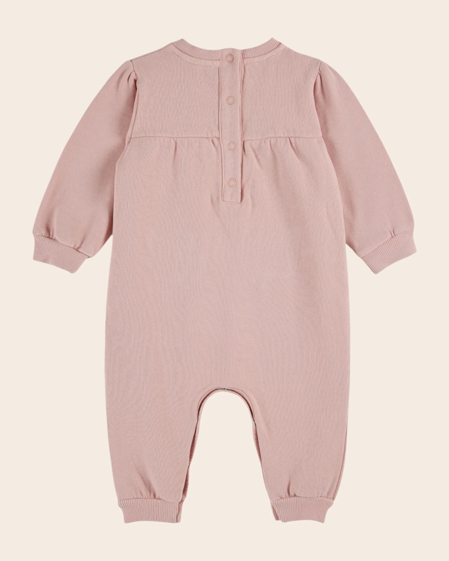 Pink Fleece Overall