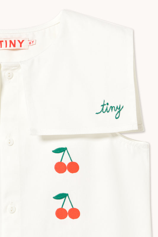 Mini Cherries Twill Dress