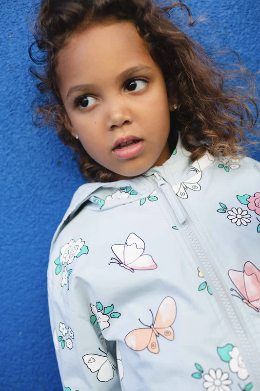 Color Changing Raincoat - Flower & Butterfly