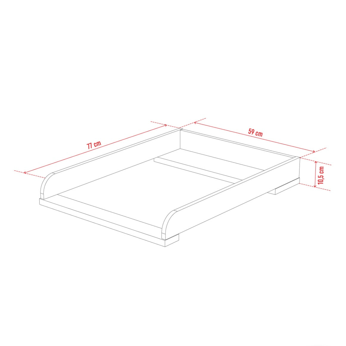 Altitude Dresser & Changer - White/Oak