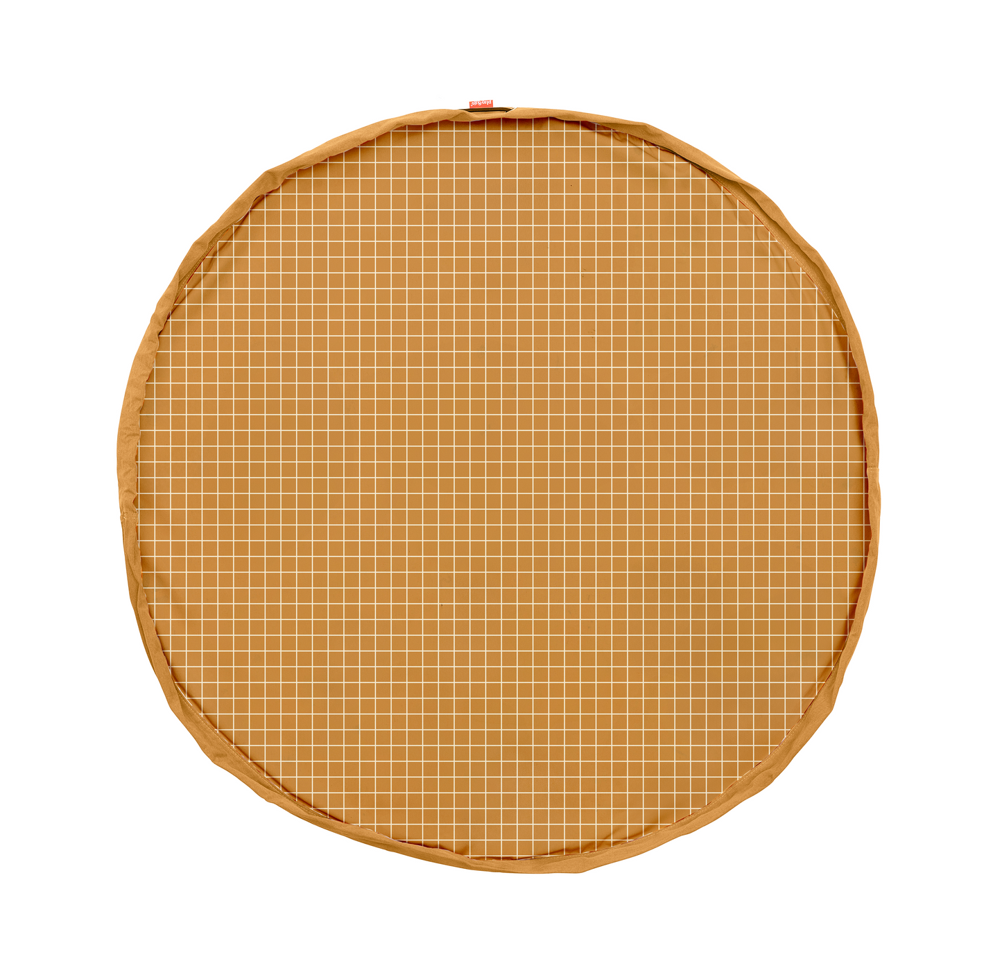 noomad: Playmat & Toy Bag - Organic Grid Mustard