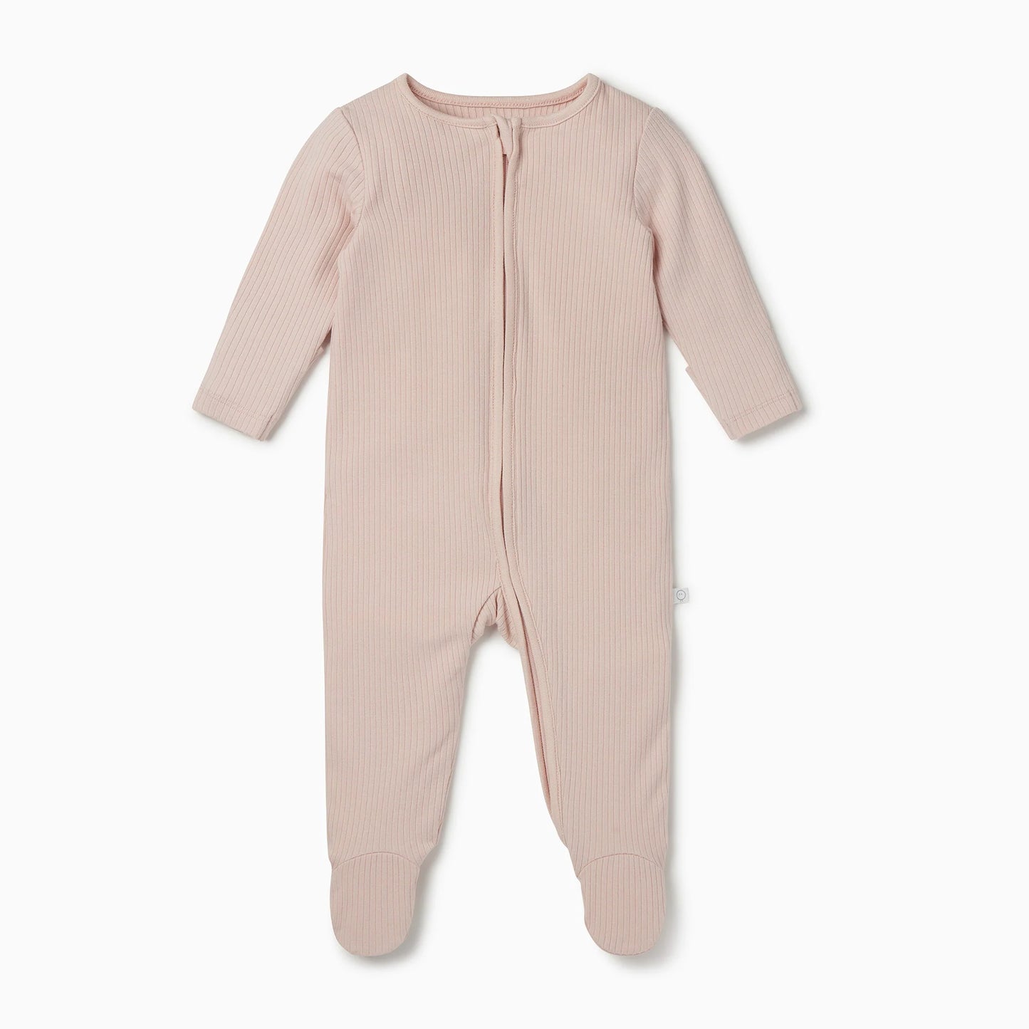 Ribbed Clever Sleepsuit - Blush