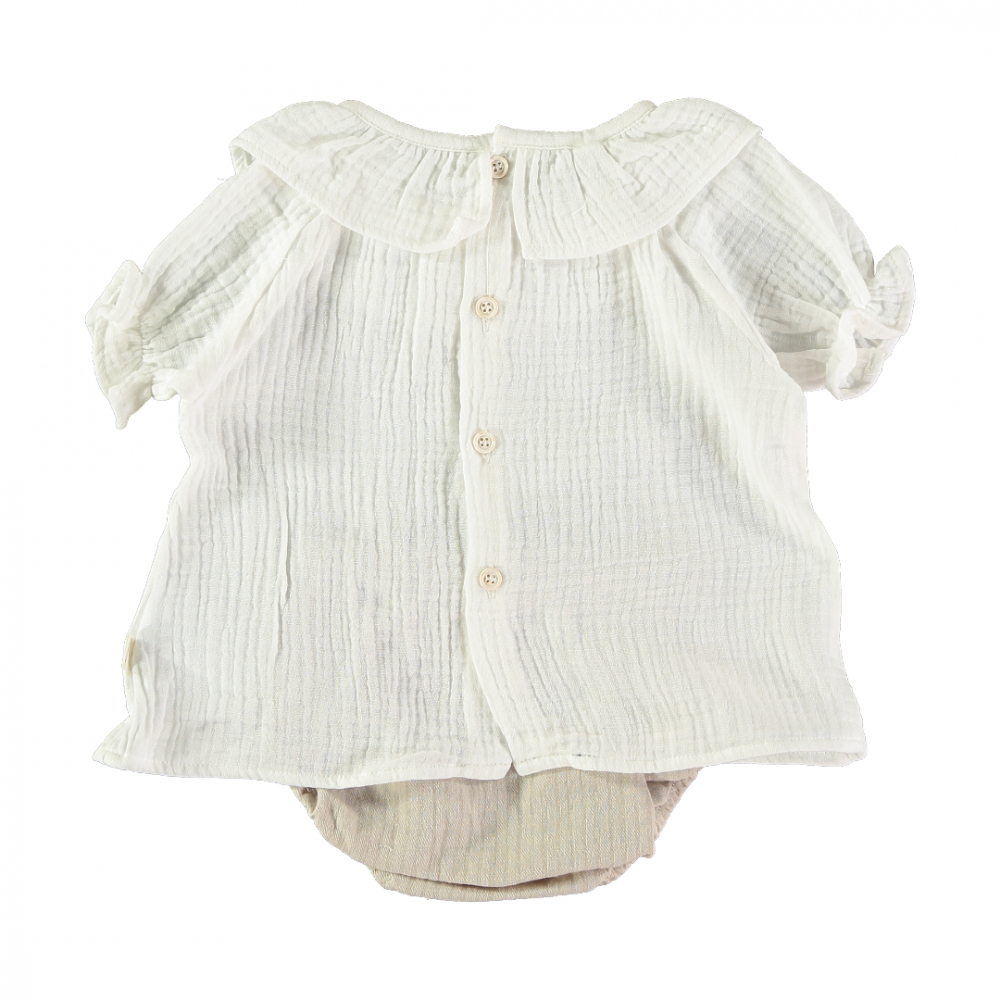 Cream Dress & Bloomer