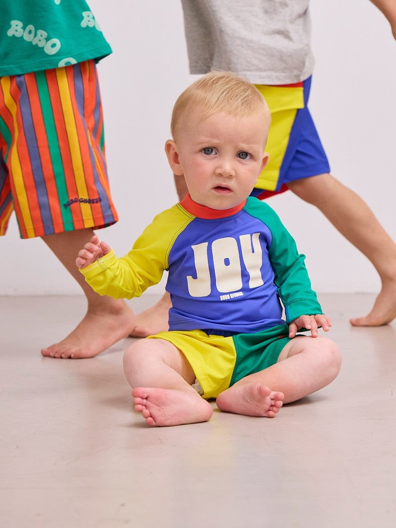 Color Block Baby Swim Trunks
