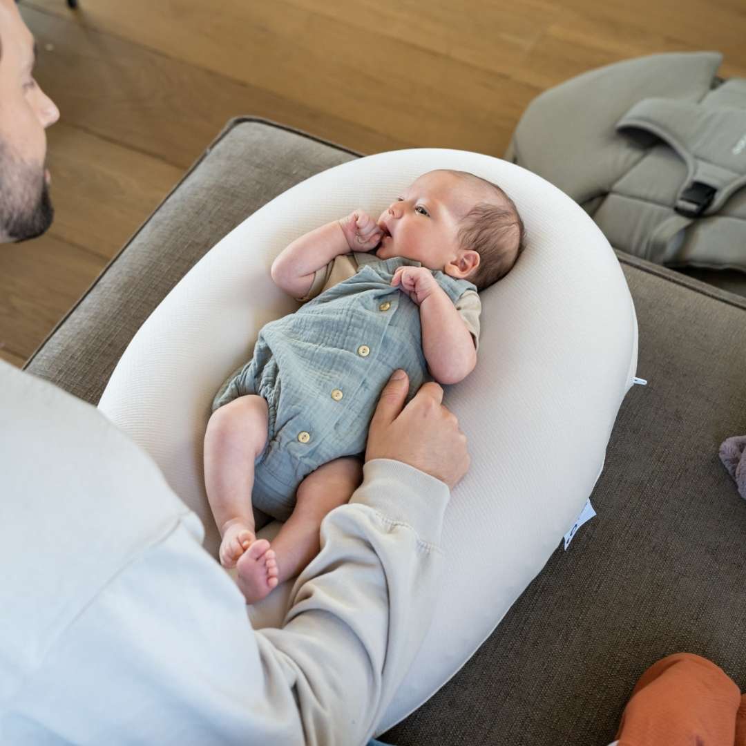 Buddy Pregnancy & Nursing Pillow - Tetra Jersey Sand