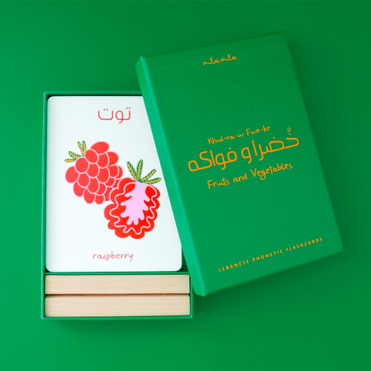 Fruits & Vegetables Flashcards & Stand