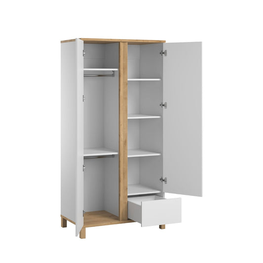 Altitude Wardrobe - White/Oak