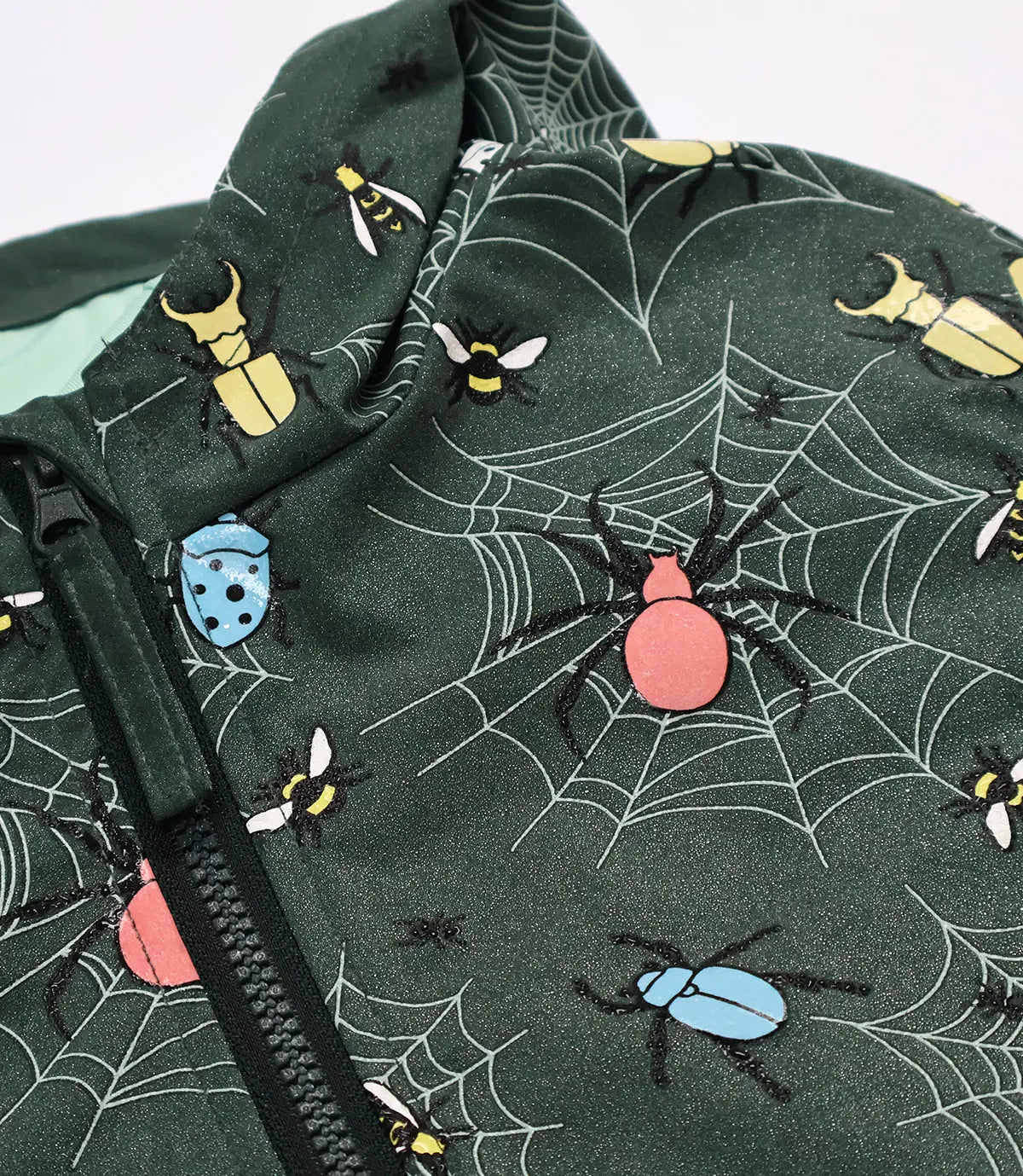 Color Changing Raincoat - Green Bugs