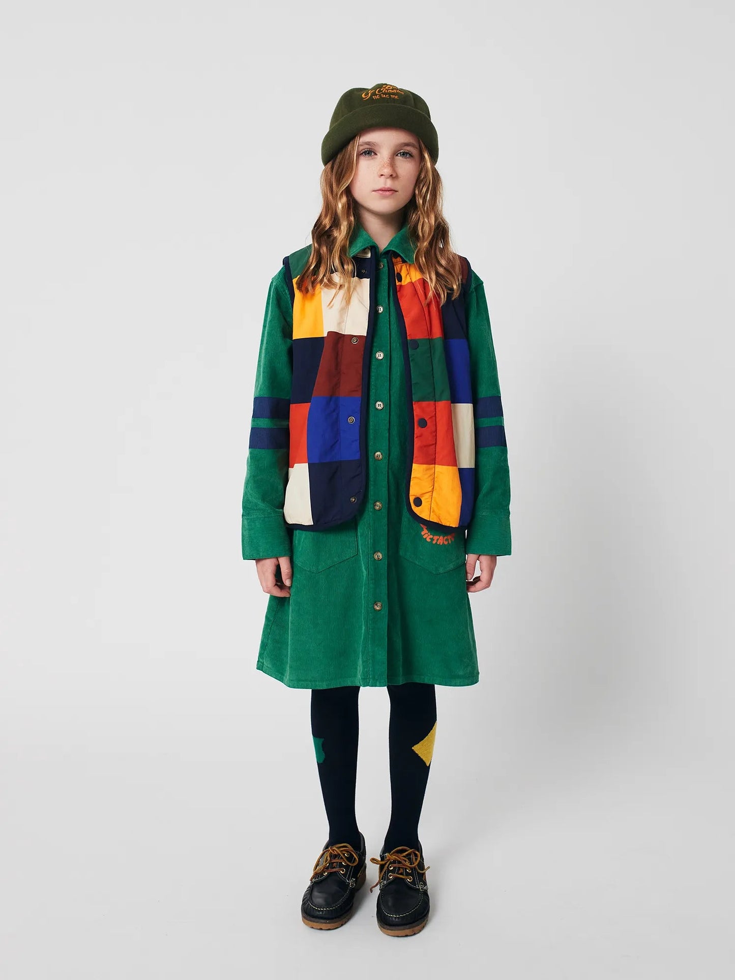 Multicolor Tiles Reversible Vest