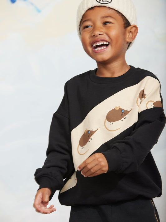 Elephant Shrew Panel Sweater