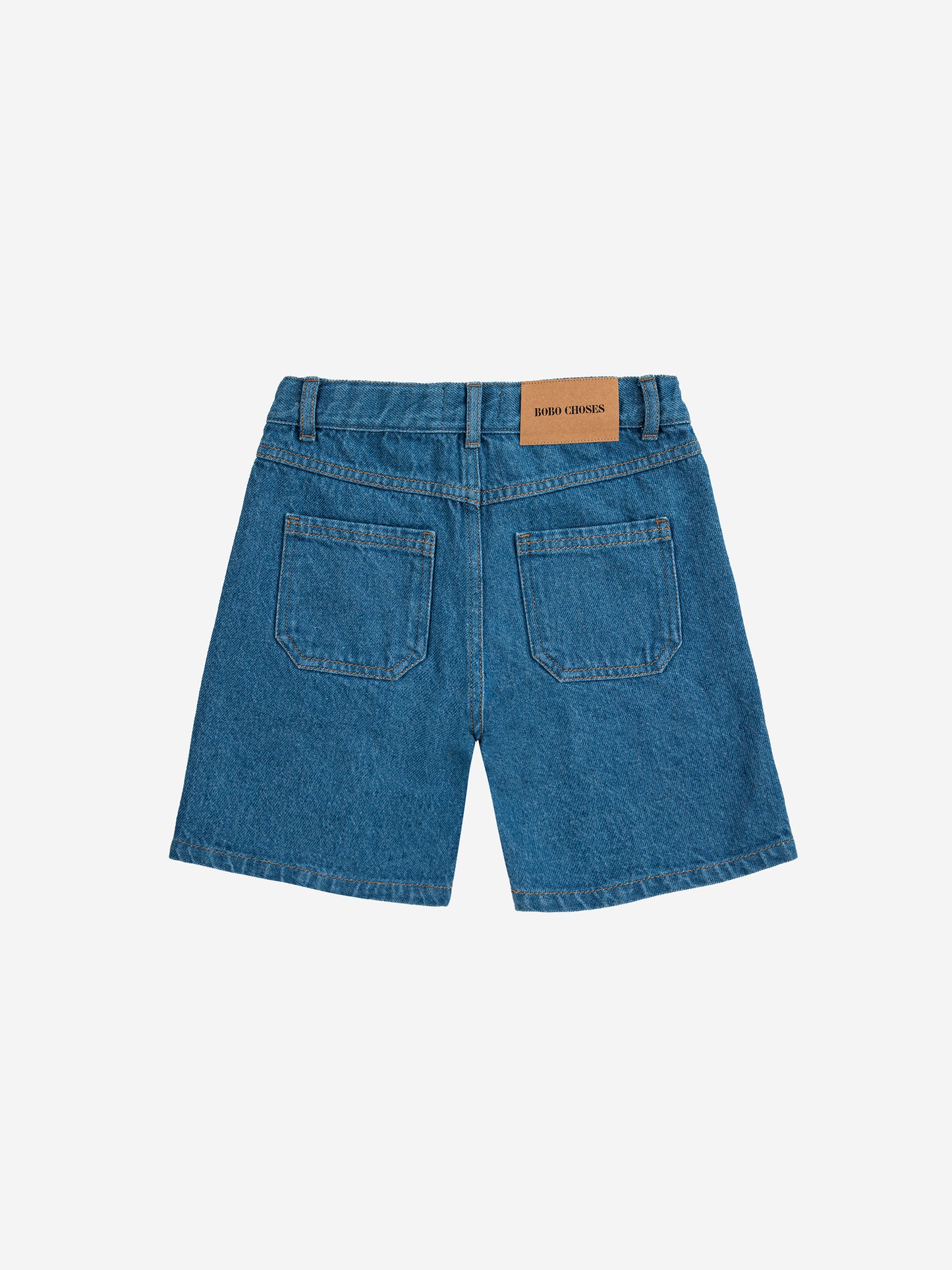 Color Block Denim Shorts