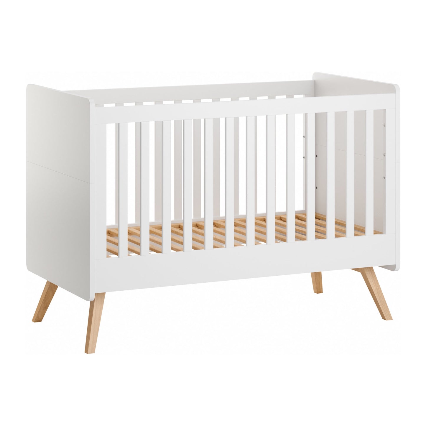 Vintage Cot Bed 70x140cm - White/Oak