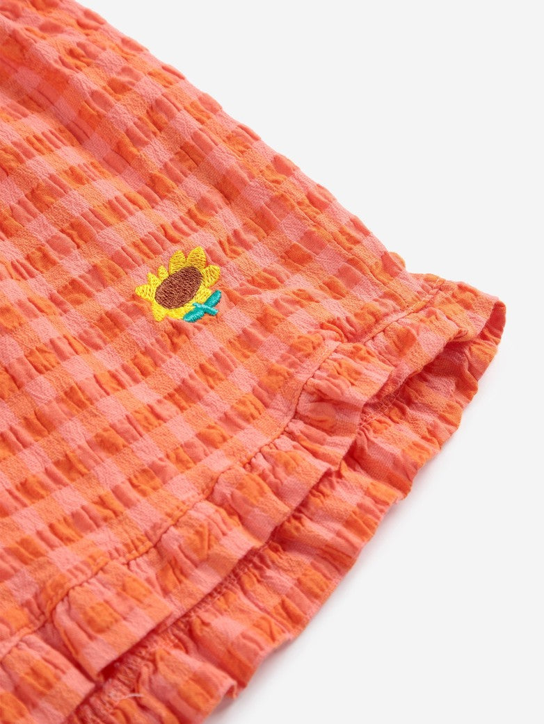 Vichy Ruffle Shorts