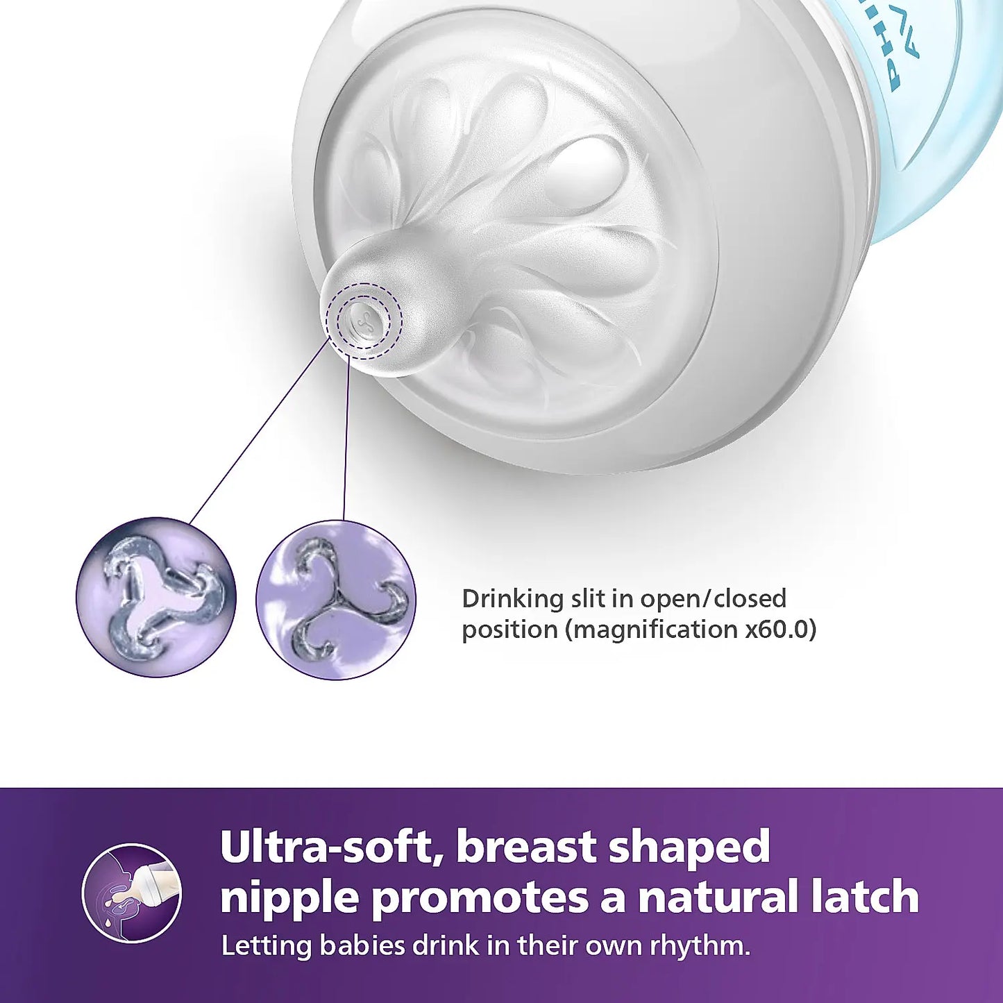 Natural Response Feeding bottle 260ml - Single Pack - Blue (SCY903/21)