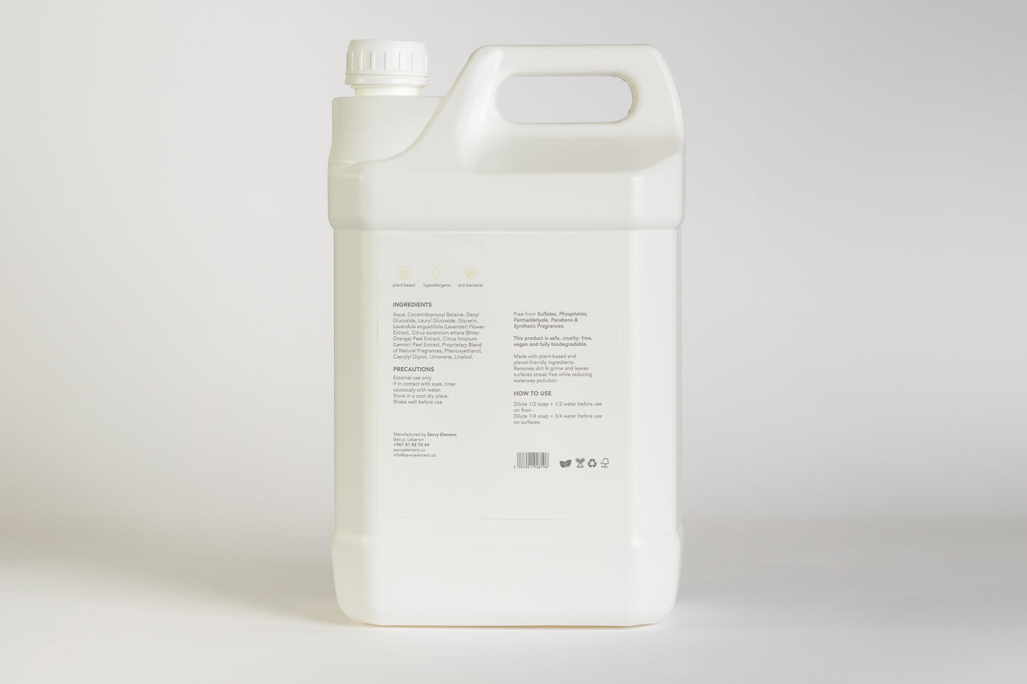 Floor & Surface Cleaner 5L - Bitter Orange & Cypress