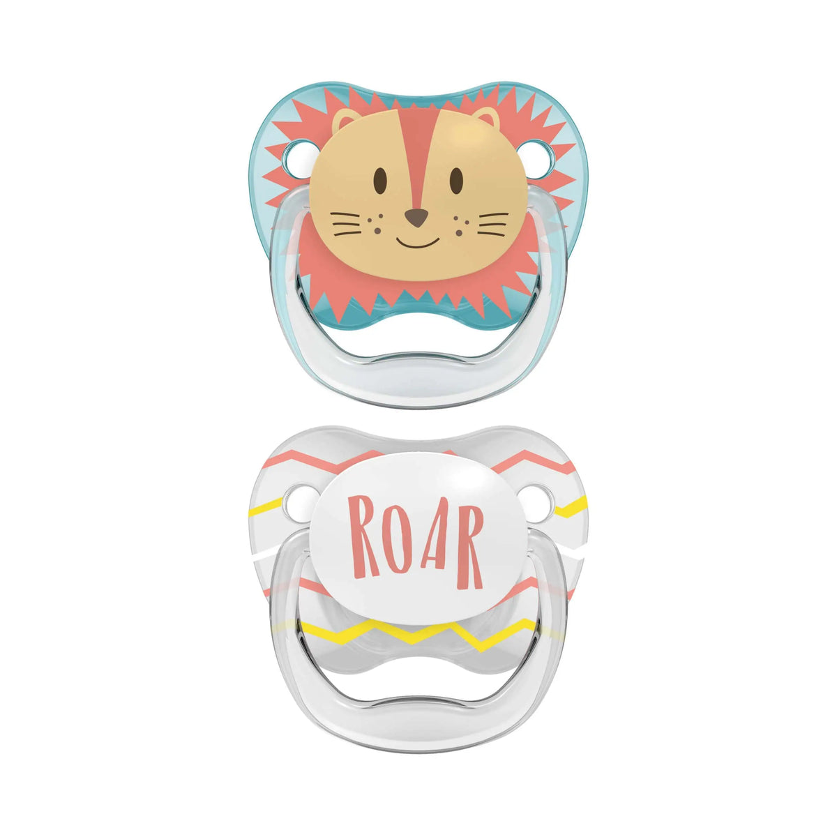 Prevent Pacifier 0-6m Teal&Grey, ( 2Packs )