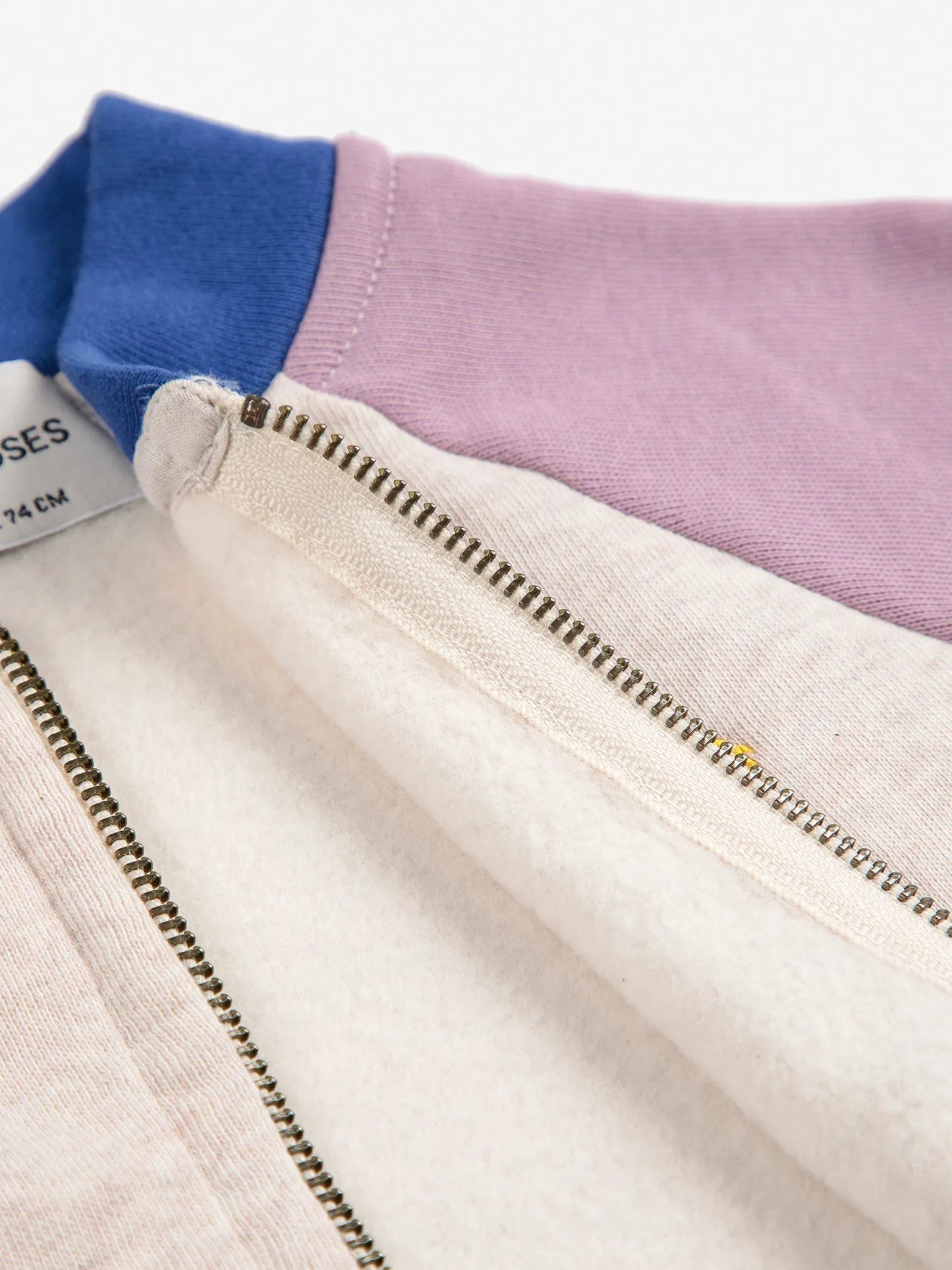 Color Block Baby Zipped Sweater