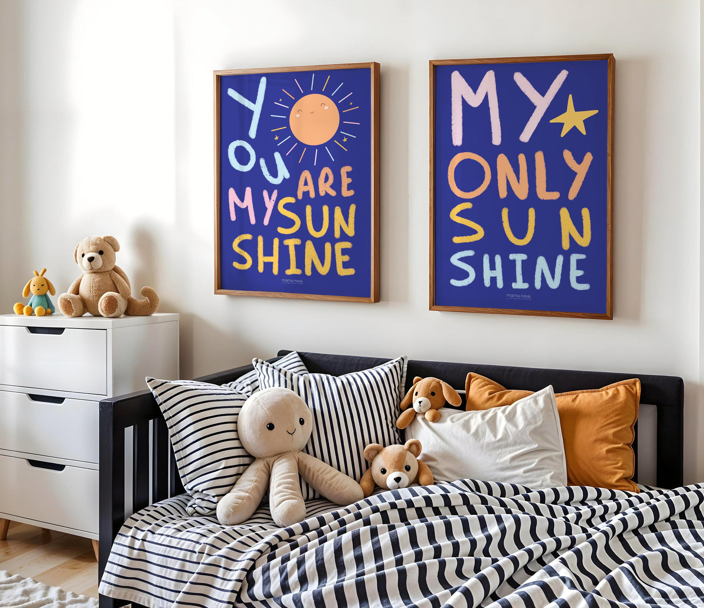 “You Are My Sunshine” Print - A3 - Navy