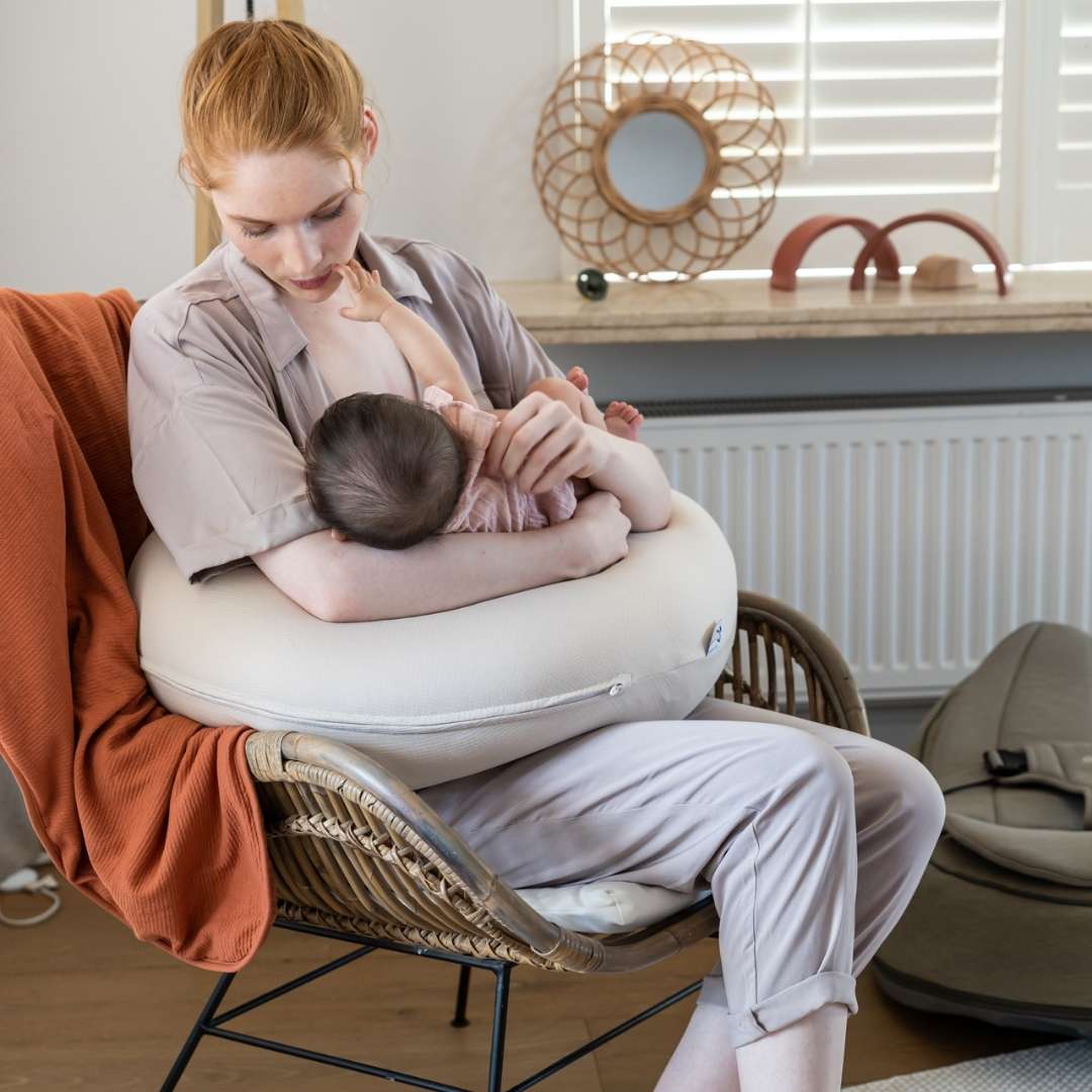 Buddy Pregnancy & Nursing Pillow - Tetra Jersey Sand