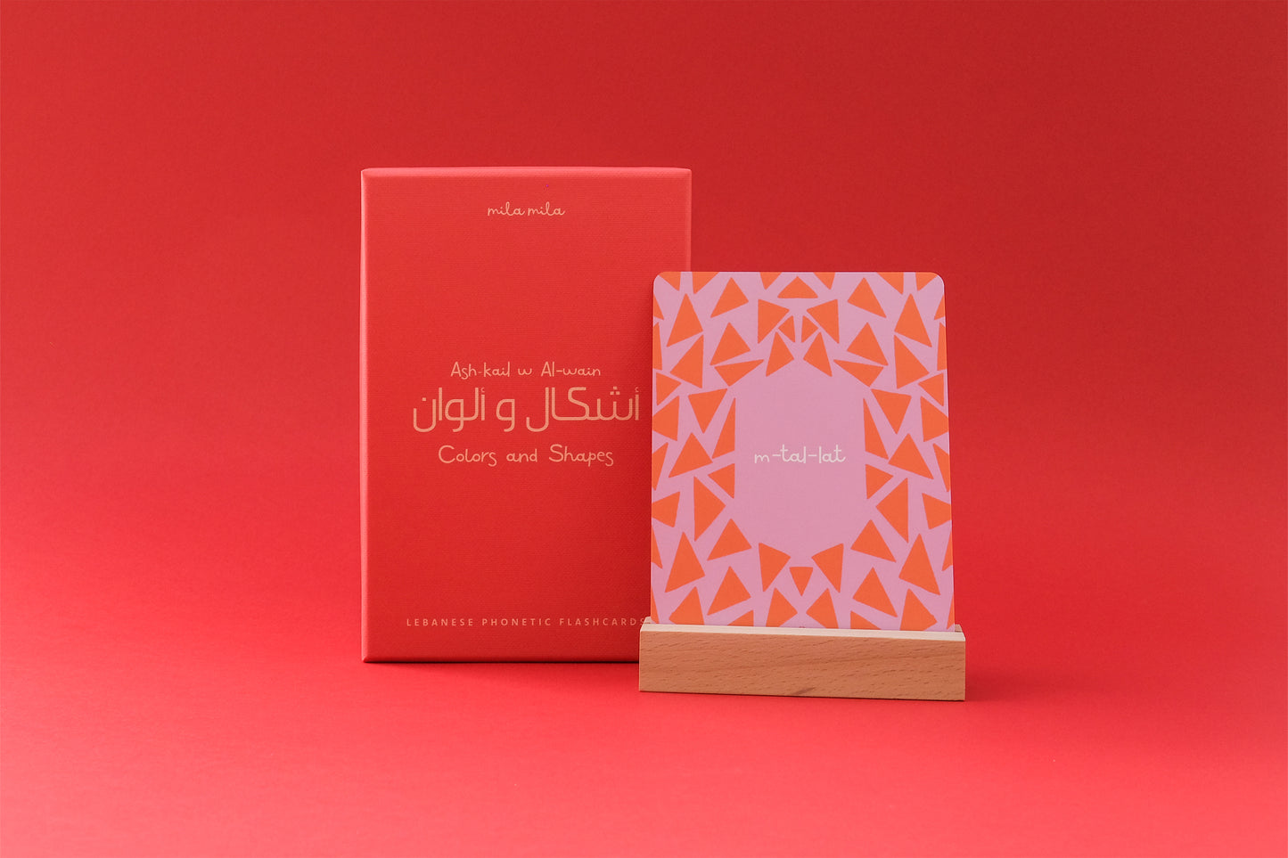 Colors & Shapes Flashcards & Stand