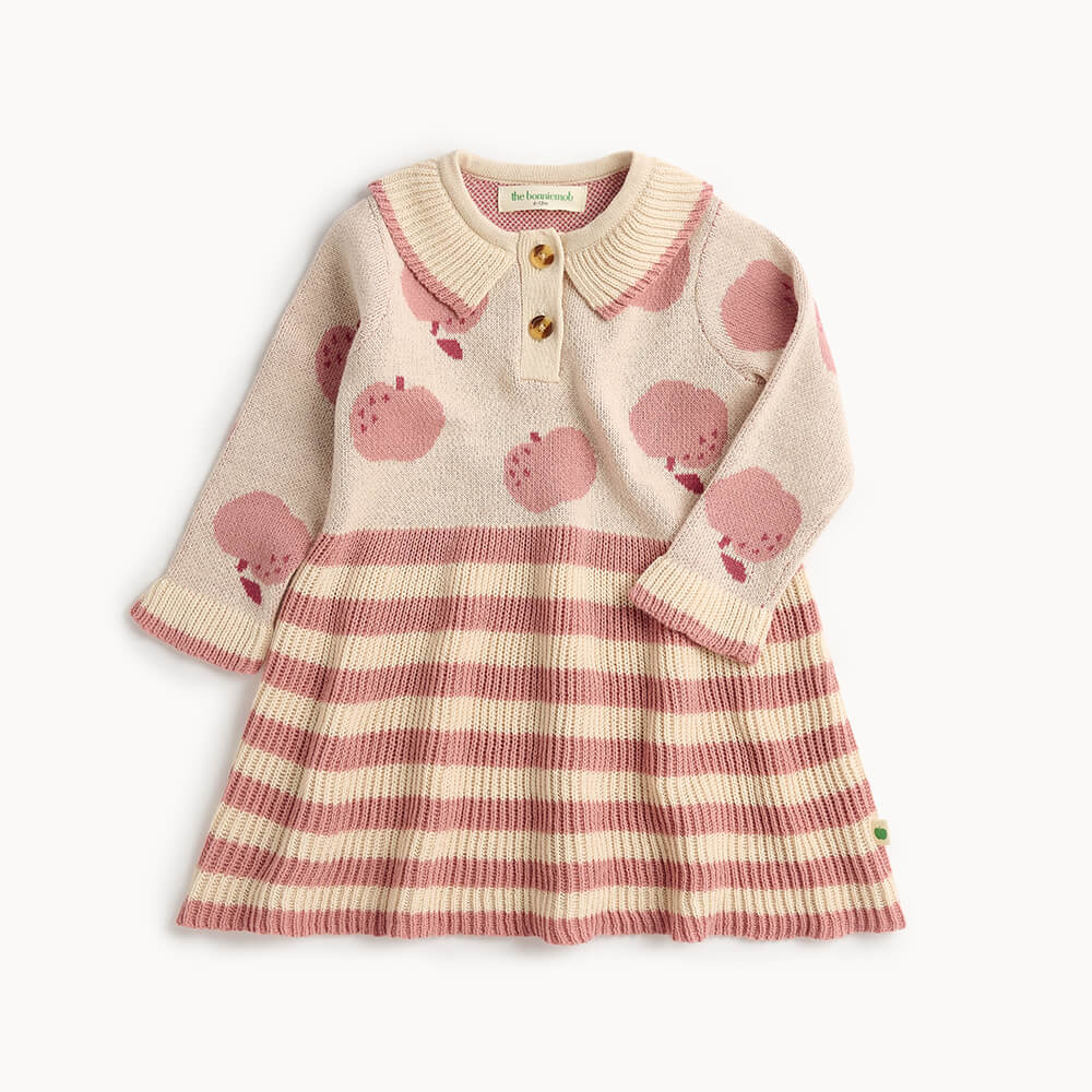 Apple Knit Dress - Cream 4-5 years Apple Knit Dress - Cream 4-5 years