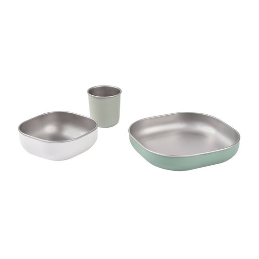 Stainless Steel Meal Set - Sage Green