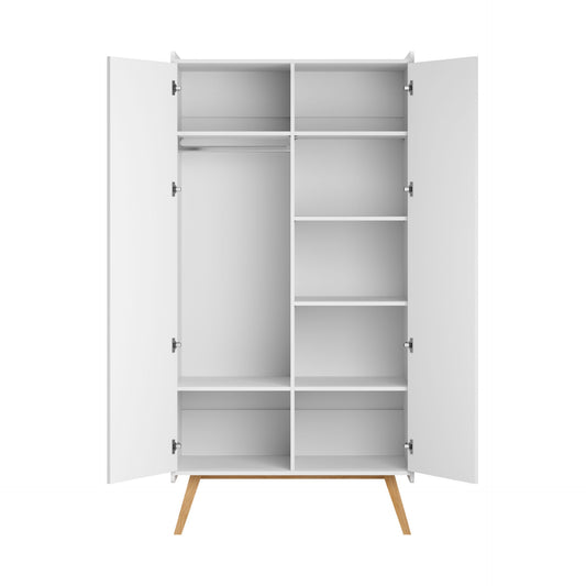 Vintage 2-Door Wardrobe - White
